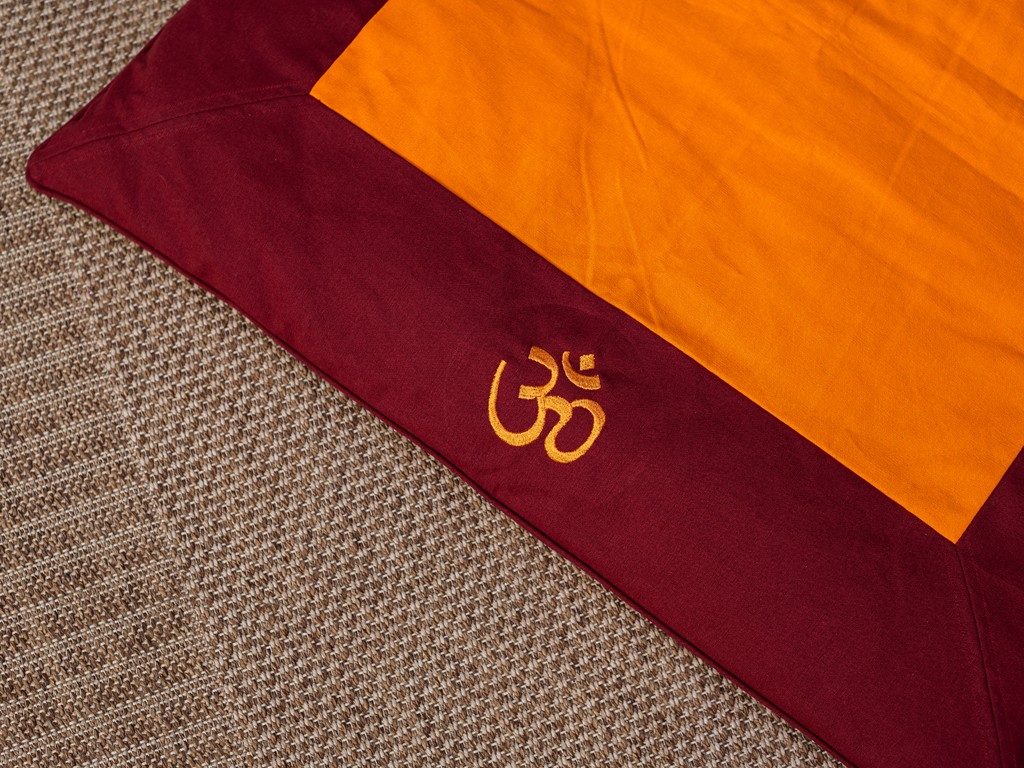 Meditationsmatte Bordeaux/Safran