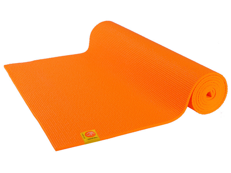 Tapis de yoga Confort Non toxiques - 183cm x 61cm x 6mm Orange Safran - Presque Parfaits