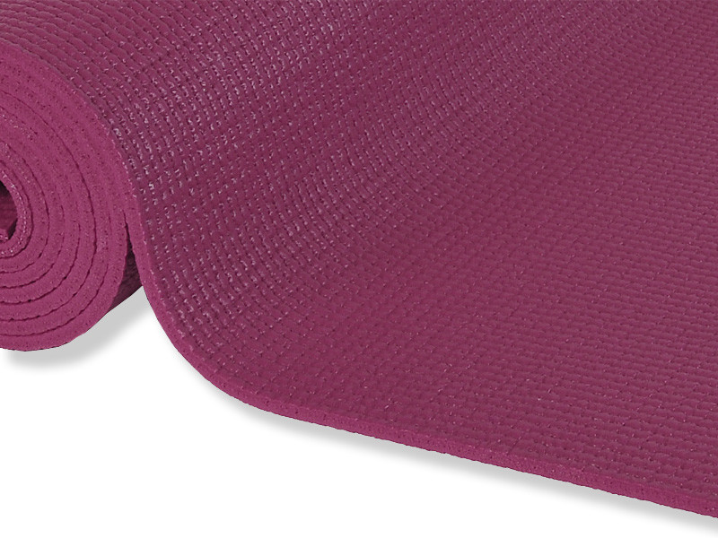 Tapis de yoga Confort Non toxiques - 183cm x 61cm x 6mm Prune