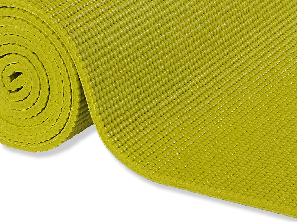 Tapis de yoga Confort Non toxiques - 183cm x 61cm x 6mm Vert citron