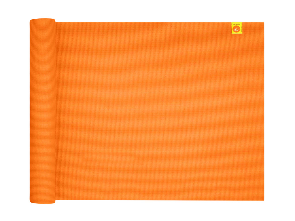 Tappetino yoga comfort atossico: 183 cm x 61 cm x 6 mm Zafferano all'arancia