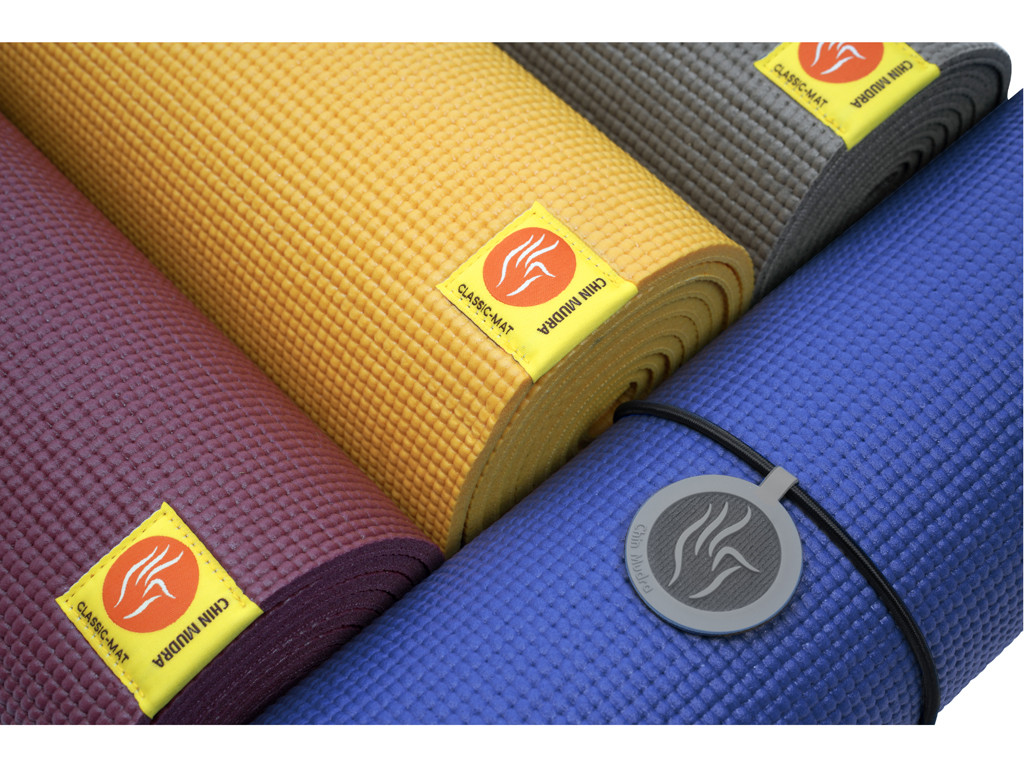 Tapis de yoga Confort Non toxiques - 183cm x 61cm x 6mm Orange Safran