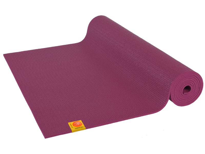 Tapis de yoga Confort Non toxiques - 183cm x 61cm x 6mm Prune