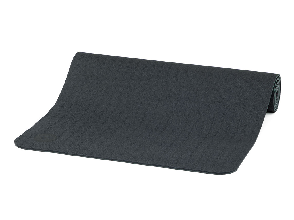 Tapis de Yoga Eco-Terre 183 cm X 60 cm x 6 mm Gris/Anthracite