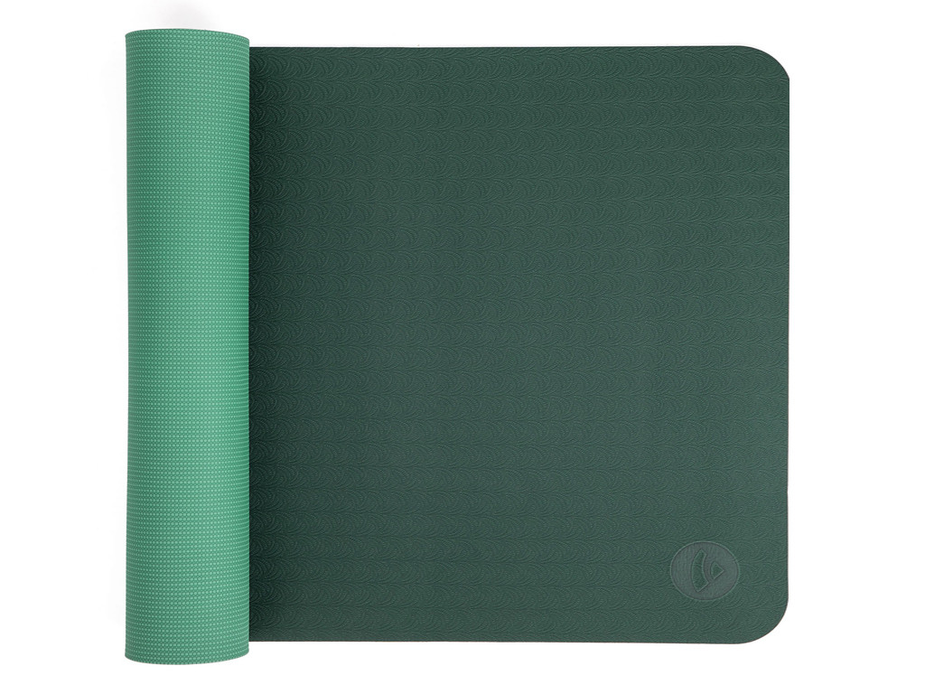 Eco-Terre Yoga mat 183cm x 60cm x 6mm Green