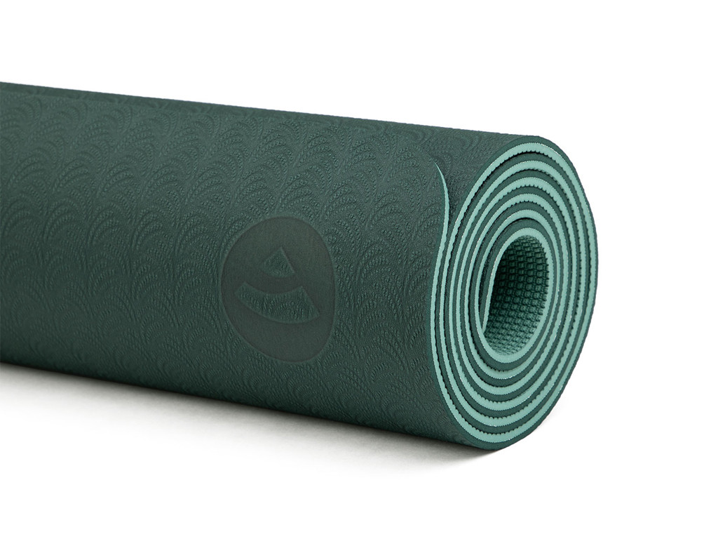 Eco-Terre Yoga mat 183cm x 60cm x 6mm Green