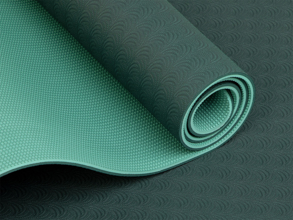Eco-Terre Yoga mat 183cm x 60cm x 6mm Green