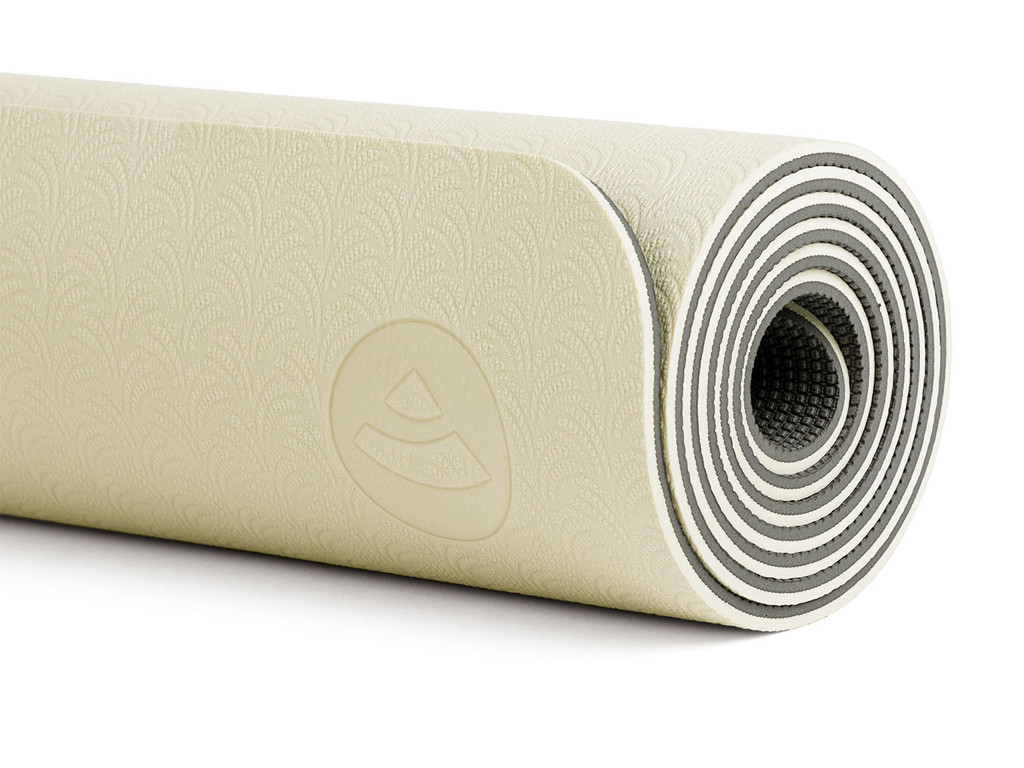 Eco-Earth Yogamatte 183 cm x 60 cm x 6 mm Sand