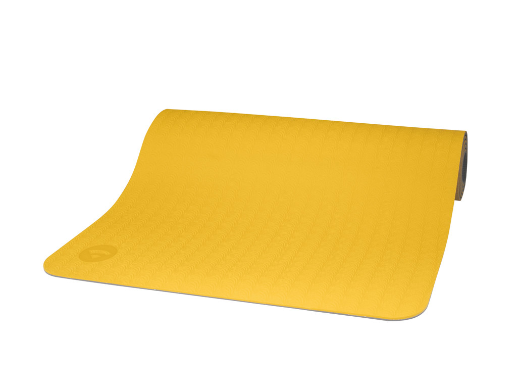 Esterilla de yoga Eco-Tierra 183 cm x 60 cm x 6 mm Amarillo