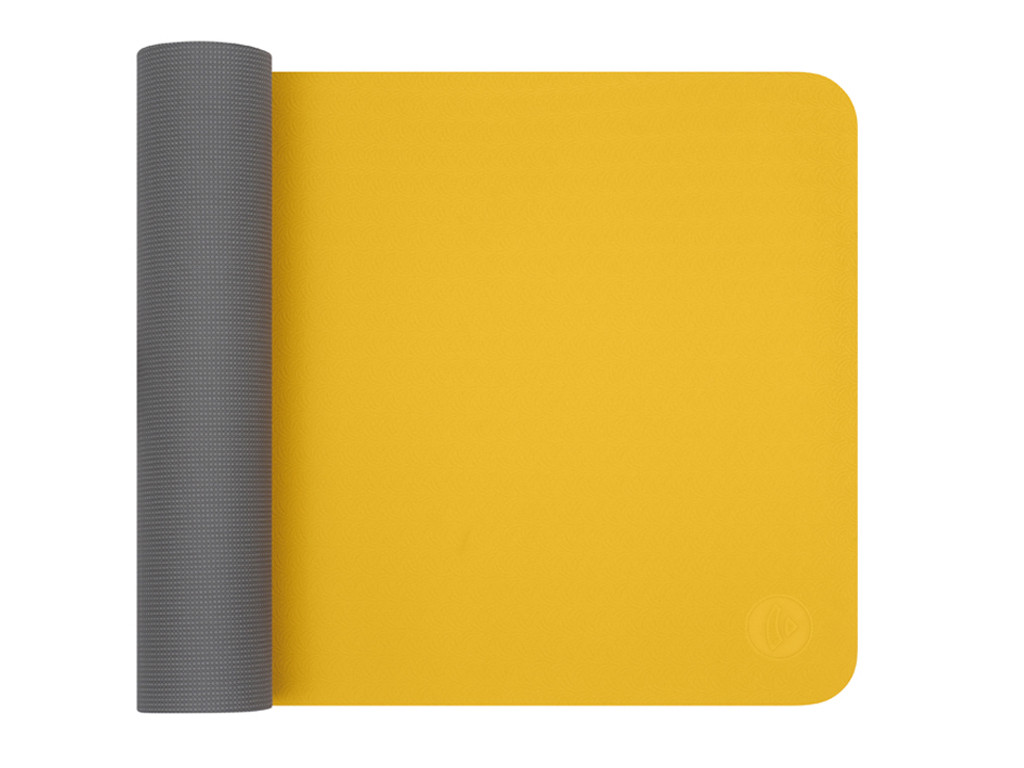 Tapete de ioga Eco-Earth 183 cm x 60 cm x 6 mm AMARELO