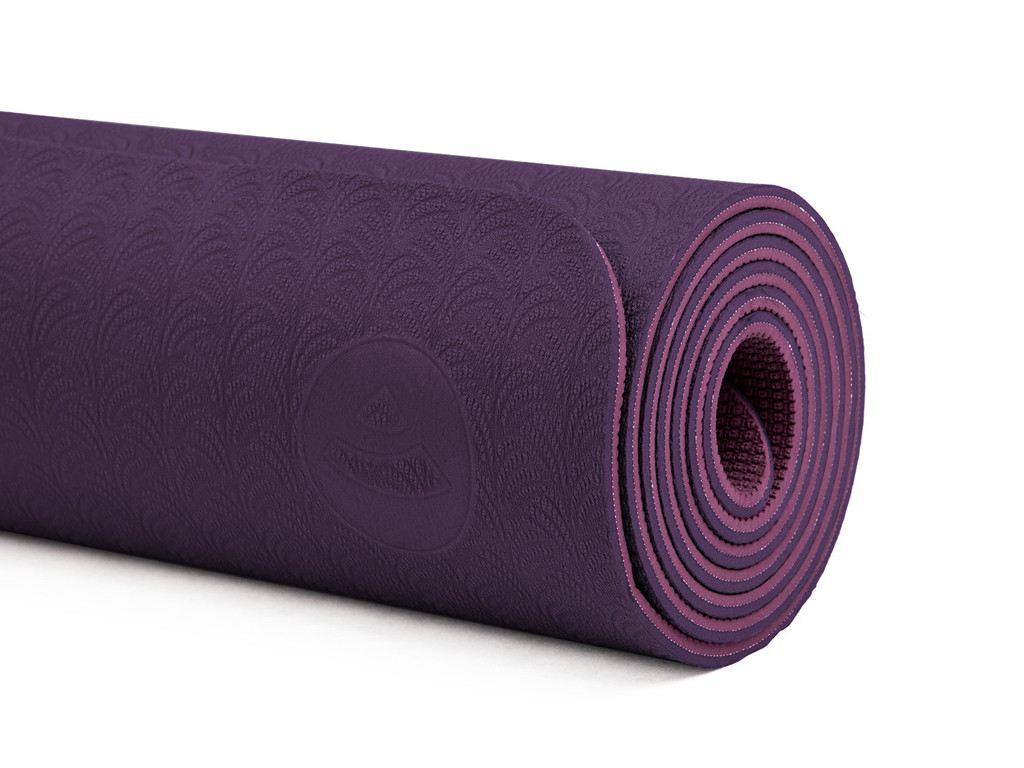 Eco-Earth Yogamatte 183 cm x 60 cm x 6 mm Lila