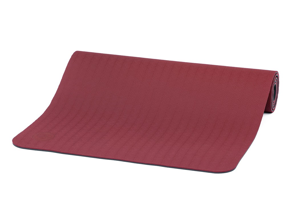 Tapis de Yoga Eco-Terre 183 cm X 60 cm x 6 mm Bordeaux - Presque Parfaits