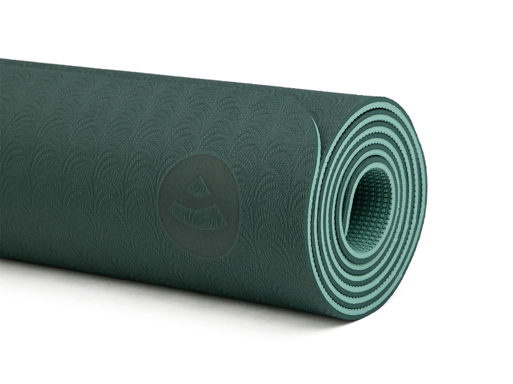 Tappetino da yoga Eco-Earth 183 cm x 60 cm x 6 mm Verde - Quasi perfetto