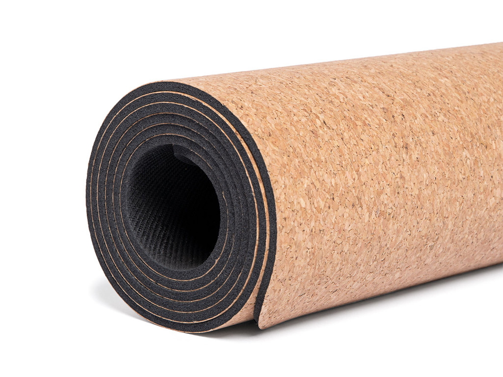 Tapis de yoga en liège FLEUR DE VIE 185 cm x 66 cm x 4 mm
