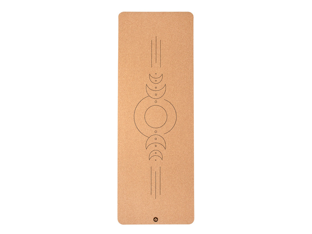 Cork yoga mat LUNA 4 mm - Natural rubber covered with cork