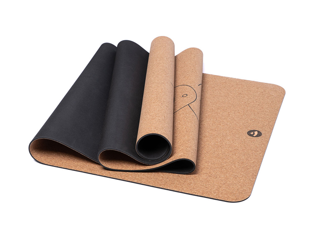 Tapis de yoga en liège LUNA 185 cm x 66 cm x 4 mm