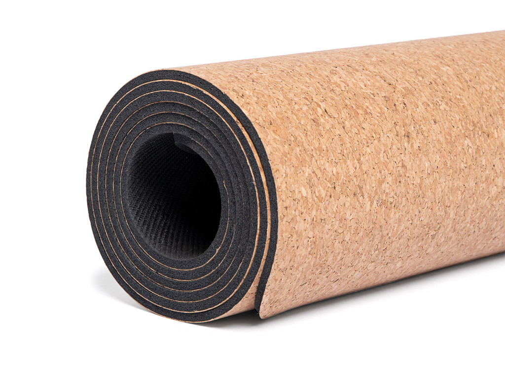 Tapis de yoga en liège LUNA 185 cm x 66 cm x 4 mm