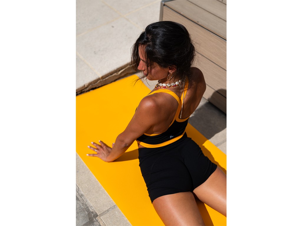 Tapis de yoga Excellence Mat 100% Latex - 4,5mm Jaune