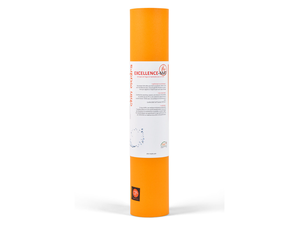 Tapis de yoga Excellence Mat 100% Latex - 6mm Jaune