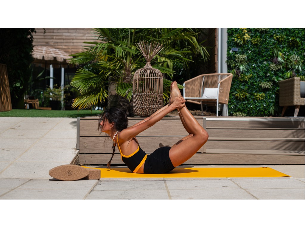 Tapis de yoga Excellence Mat 100% Latex - 6mm Jaune