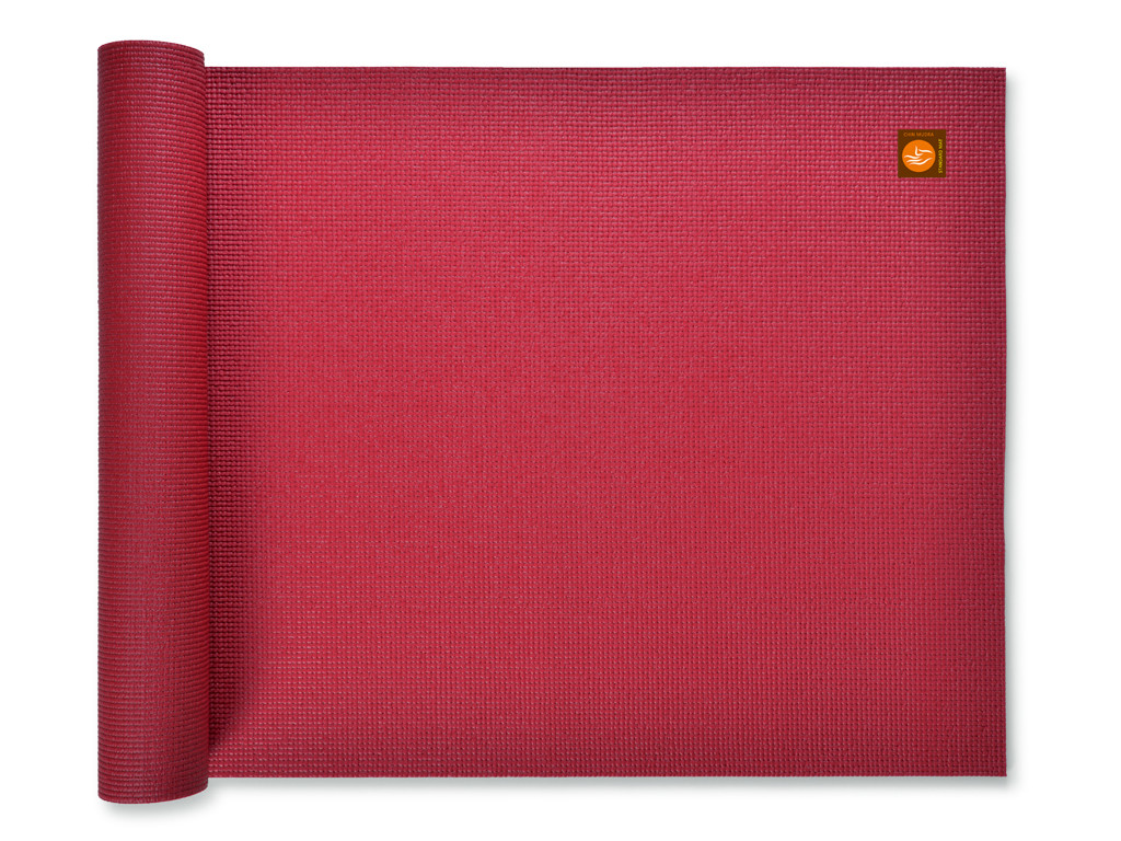 Tapis de yoga Extra-Mat - 185cm/220cm x 60cm x 4.5mm Bordeaux