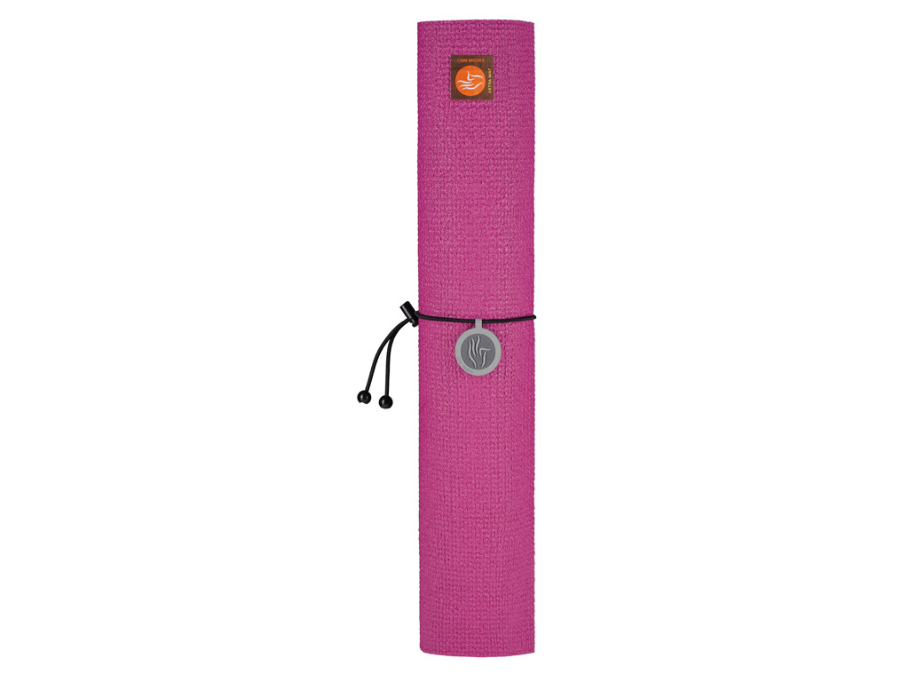 Tapis de yoga Extra-Mat 185cm/220cm x 60cm x 4.6mm Framboise
