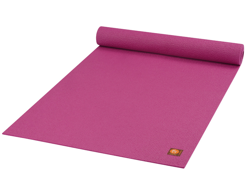 Tapis de yoga Extra-Mat 185cm/220cm x 60cm x 4.6mm Framboise