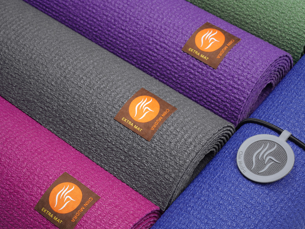 Tapis de yoga Extra-Mat 185cm/220cm x 60cm x 4.6mm Framboise