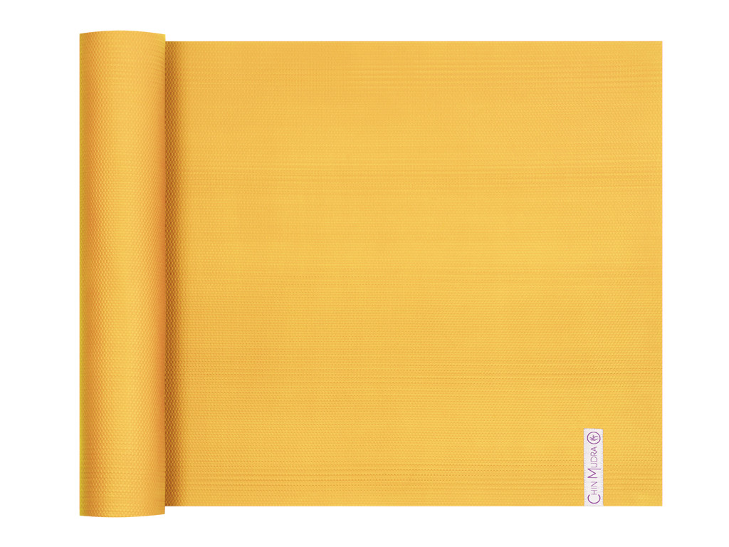 Tappetino yoga intensivo da 4 mm 185 cm x 65 cm x 4,0 mm - Giallo zafferano - Quasi perfetto