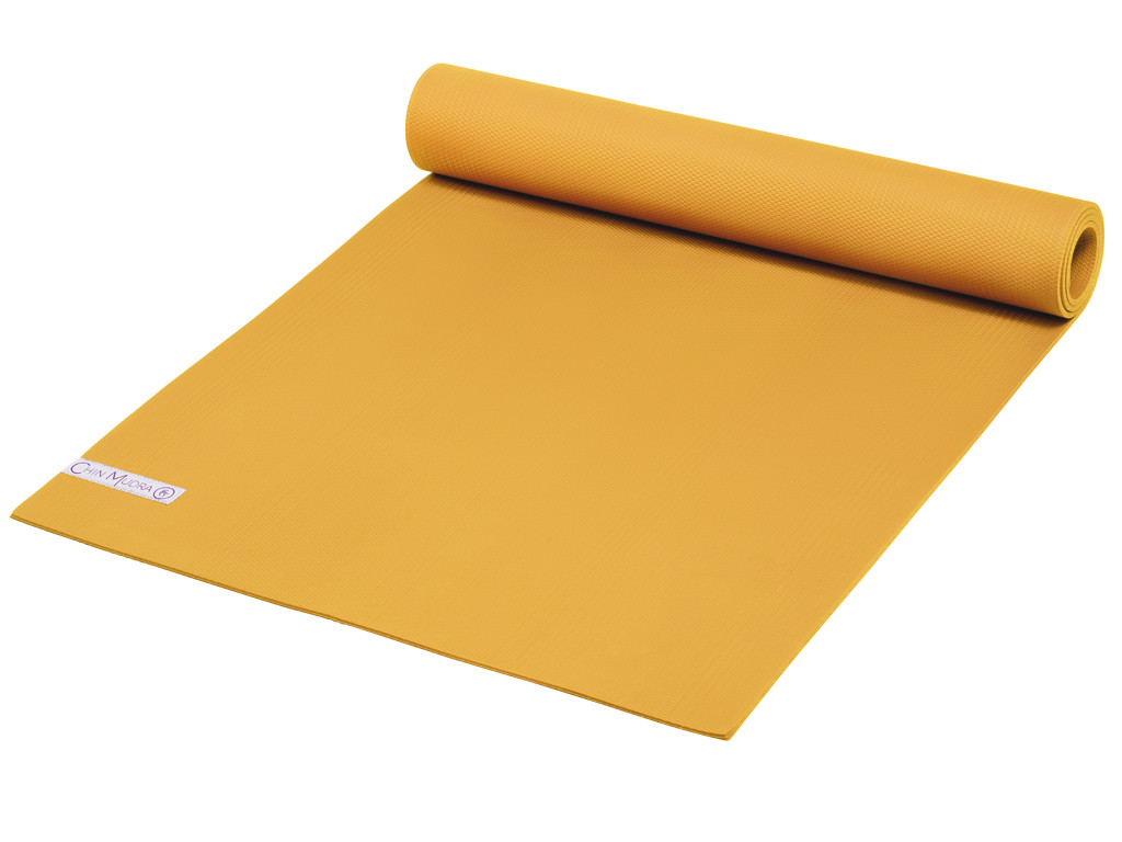 Tapis de Yoga Intensive-Mat 4mm 185 cm x 65 cm x 4.0 mm - Jaune Safran - Presque Parfaits