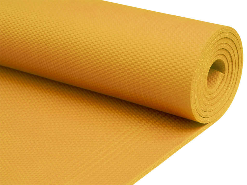 Yoga Mat Intensive-Mat 4mm 185 cm x 65 cm x 4.0 mm - Saffron Yellow - Almost Perfect