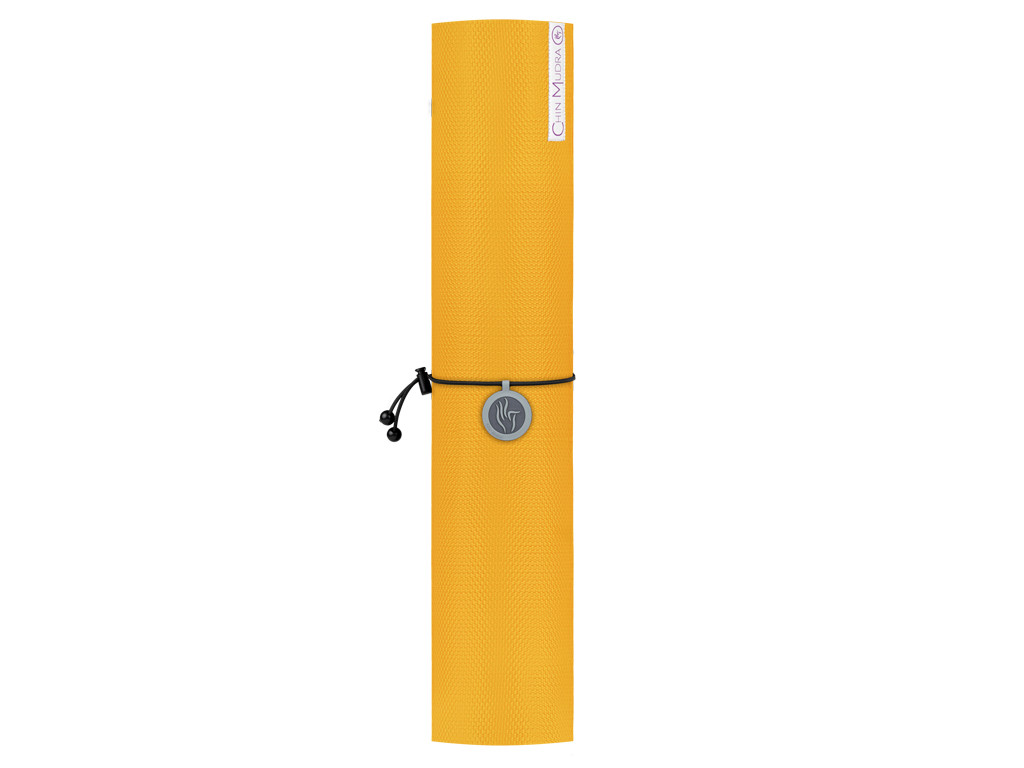 Tappetino yoga intensivo da 4 mm 185 cm x 65 cm x 4,0 mm - Giallo zafferano - Quasi perfetto