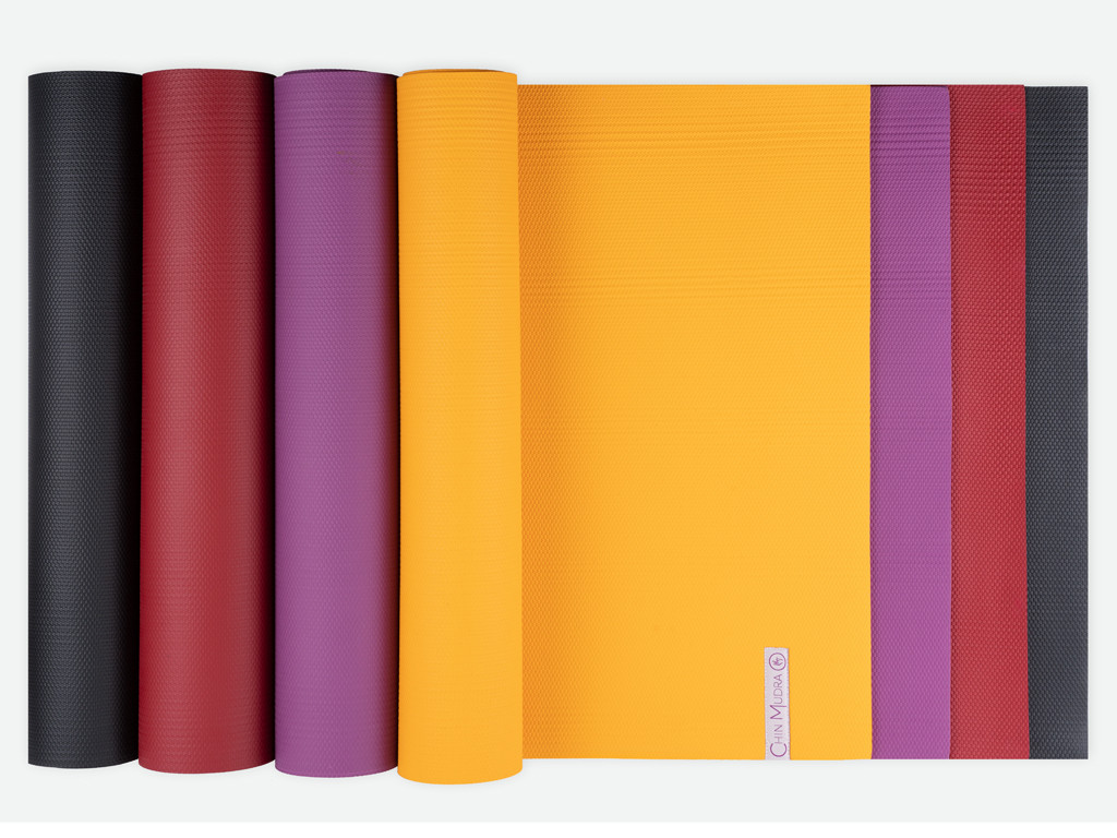 Yoga Mat Intensive-Mat 4mm 185 cm x 65 cm x 4.0 mm - Saffron Yellow - Almost Perfect