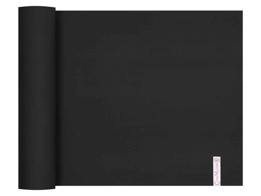 Intensive-Mat Yogamatte 6mm 185 cm x 65 cm x 6,0 mm – Schwarz