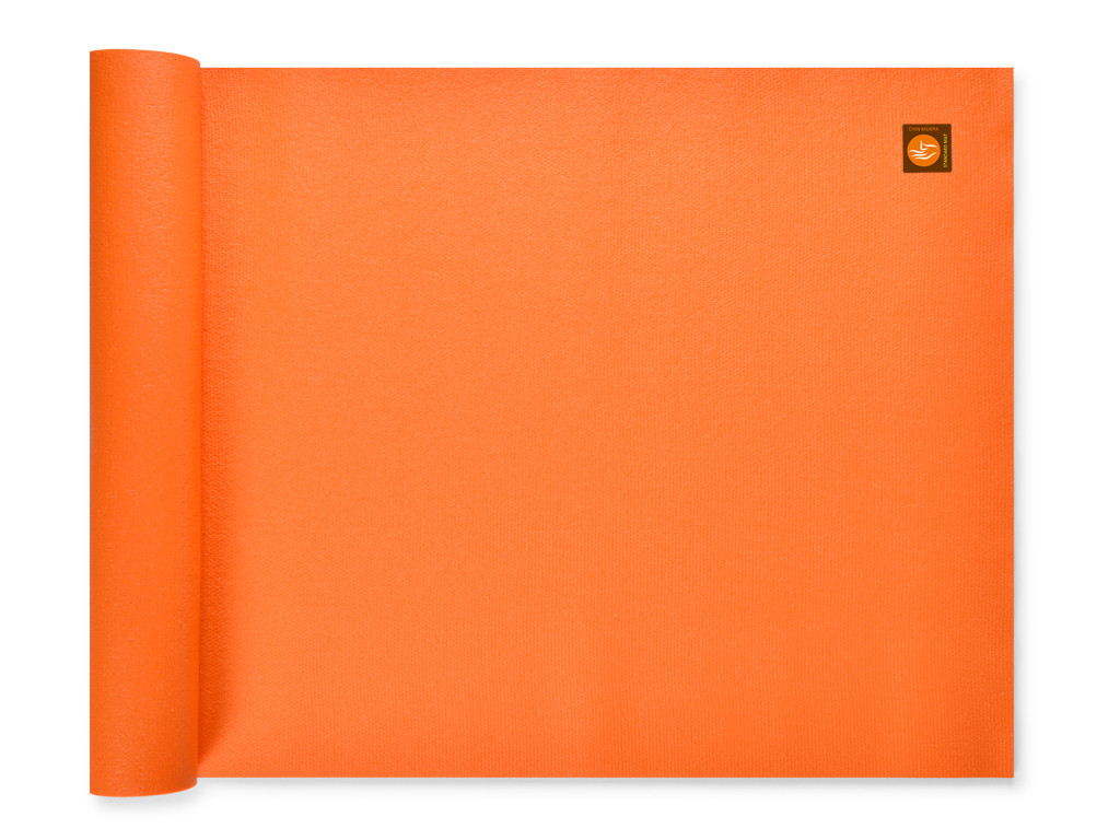 Tapis de yoga Large-Mat 183cm/220cmx80cmx4.5mm Orange Safran