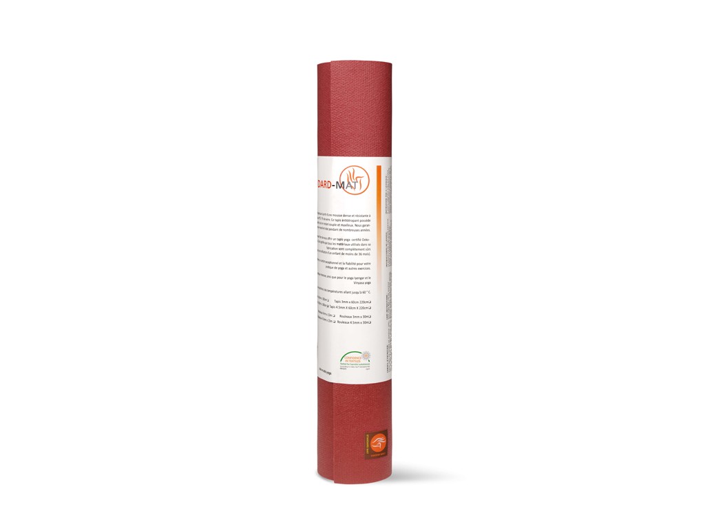 Esterilla de yoga Large-Mat 80 cm x 183 cm/220cm Burdeos