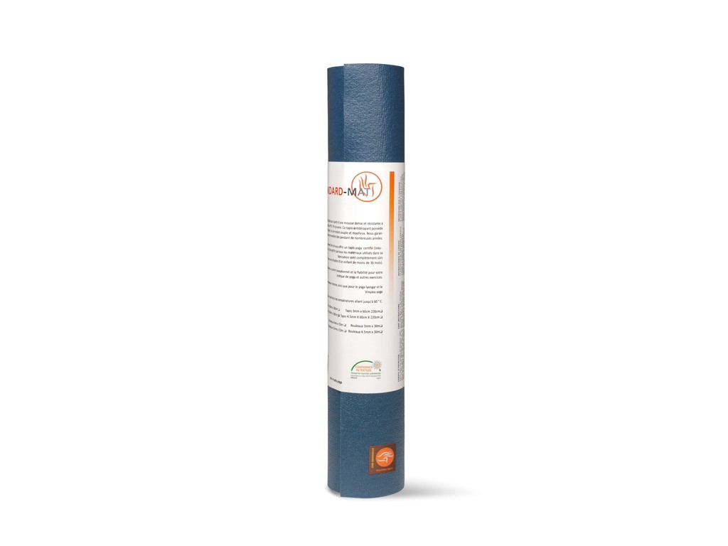 Tapis de yoga Large-Mat 183cm/220cmx80cmx4.5mm Bleu Marine