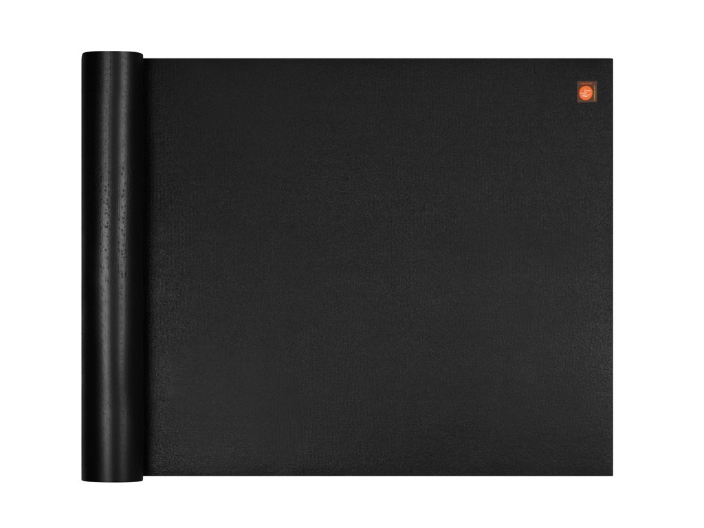 Tapis de yoga Large-Mat 183cm/220cmx80cmx4.5mm Noir