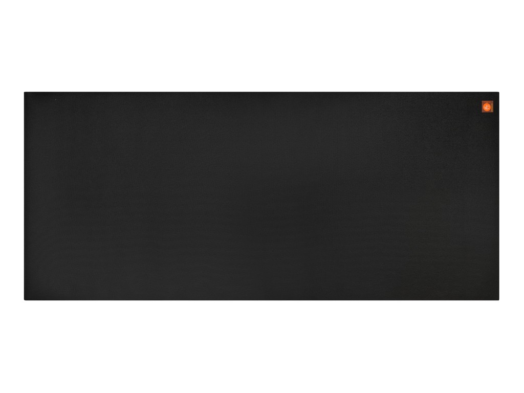 Tapete de ioga grande 183 cm/220 cm x 80 cm x 4,5 mm Preto