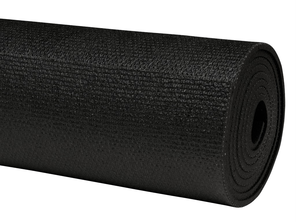 Tapis de yoga Large-Mat 183cm/220cmx80cmx4.5mm Noir