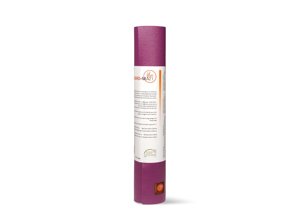 Tapis de yoga Large-Mat 183cm/220cmx80cmx4.5mm Prune