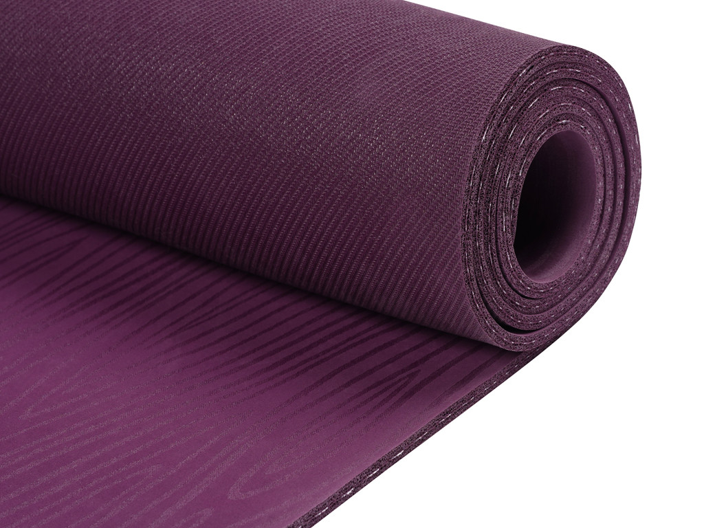 Esterilla de Yoga Natural Mat 5mm 185 cm x 65 cm x 5 mm - Ciruela