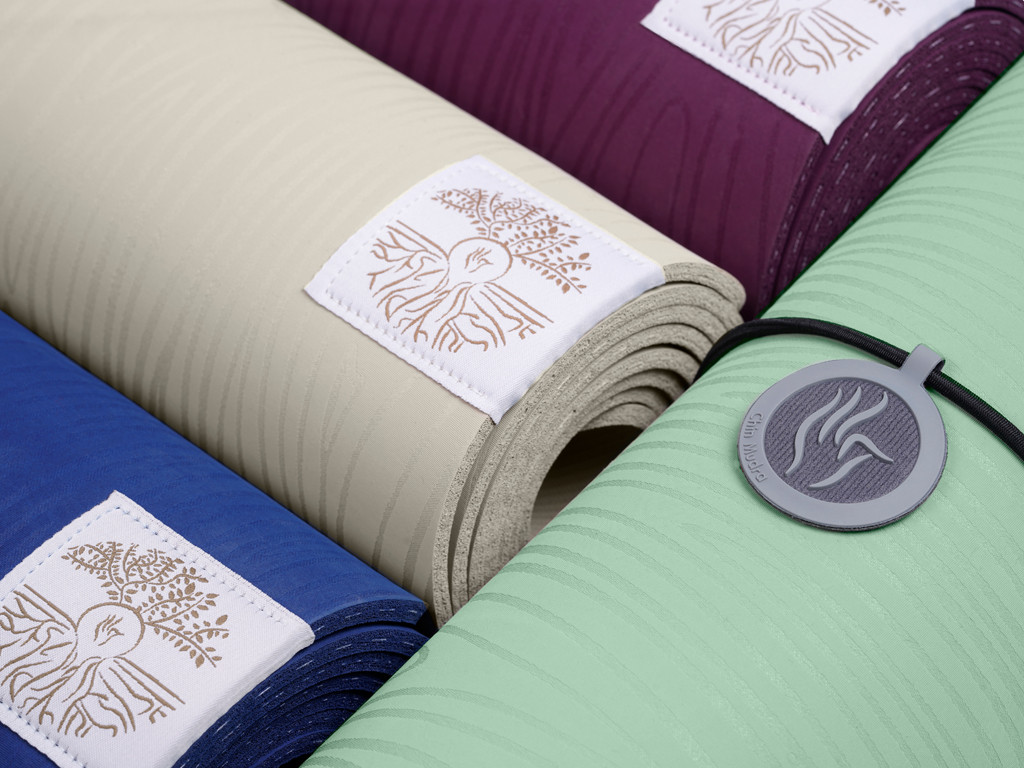 Tapis de Yoga Natural Mat 5mm 185 cm x 65 cm x 5 mm - Bleu