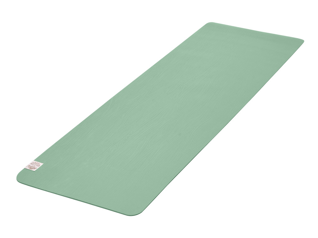 Tappetino da yoga naturale da 5 mm 185 cm x 65 cm x 5 mm - Verde mandorla