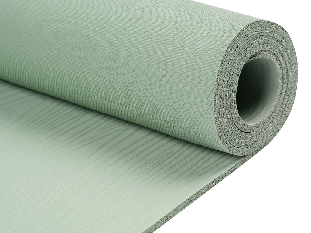 Tapis de Yoga Natural Mat 5mm 185 cm x 65 cm x 5 mm - Vert Amande