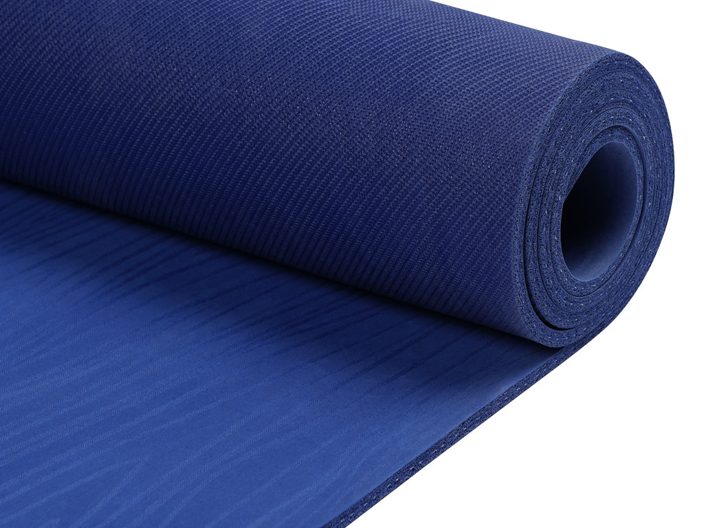 Tapis de Yoga Natural Mat 5mm 185 cm x 65 cm x 5 mm - Bleu - Presque Parfaits