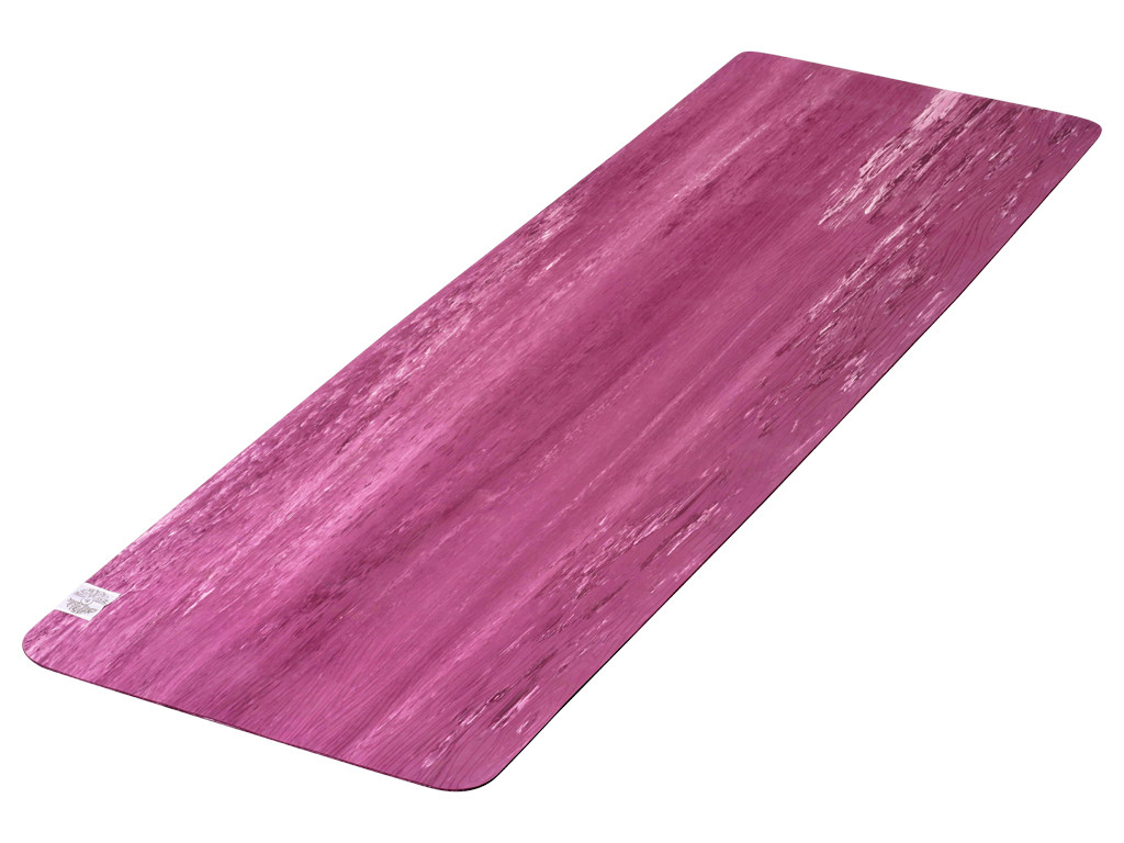 Tappetino yoga naturale, 5 mm 185 cm x 65 cm x 5 mm - Prugna