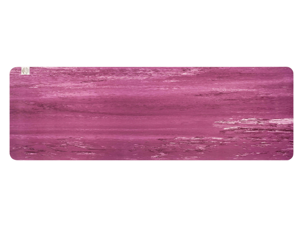 Tappetino yoga naturale, 5 mm 185 cm x 65 cm x 5 mm - Prugna