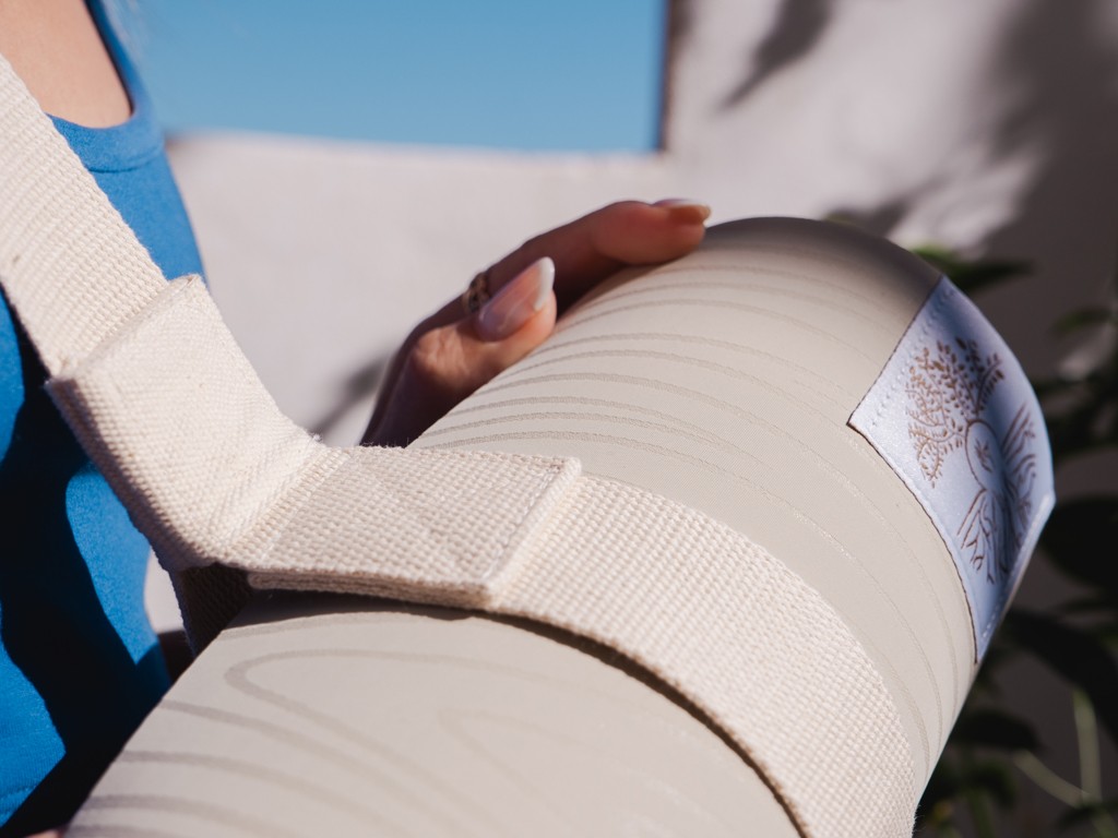 Tapis de Yoga Natural Mat 5mm 185 cm x 65 cm x 5 mm - Ecru