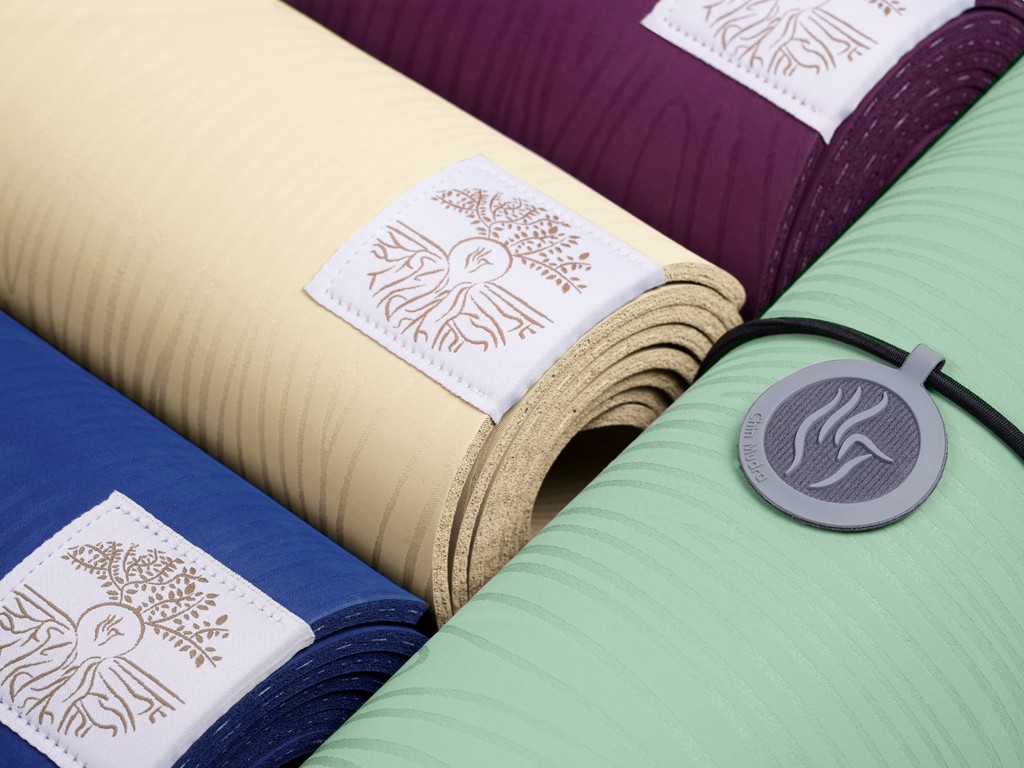 Tapis de Yoga Natural Mat 5mm 185 cm x 65 cm x 5 mm - Bleu